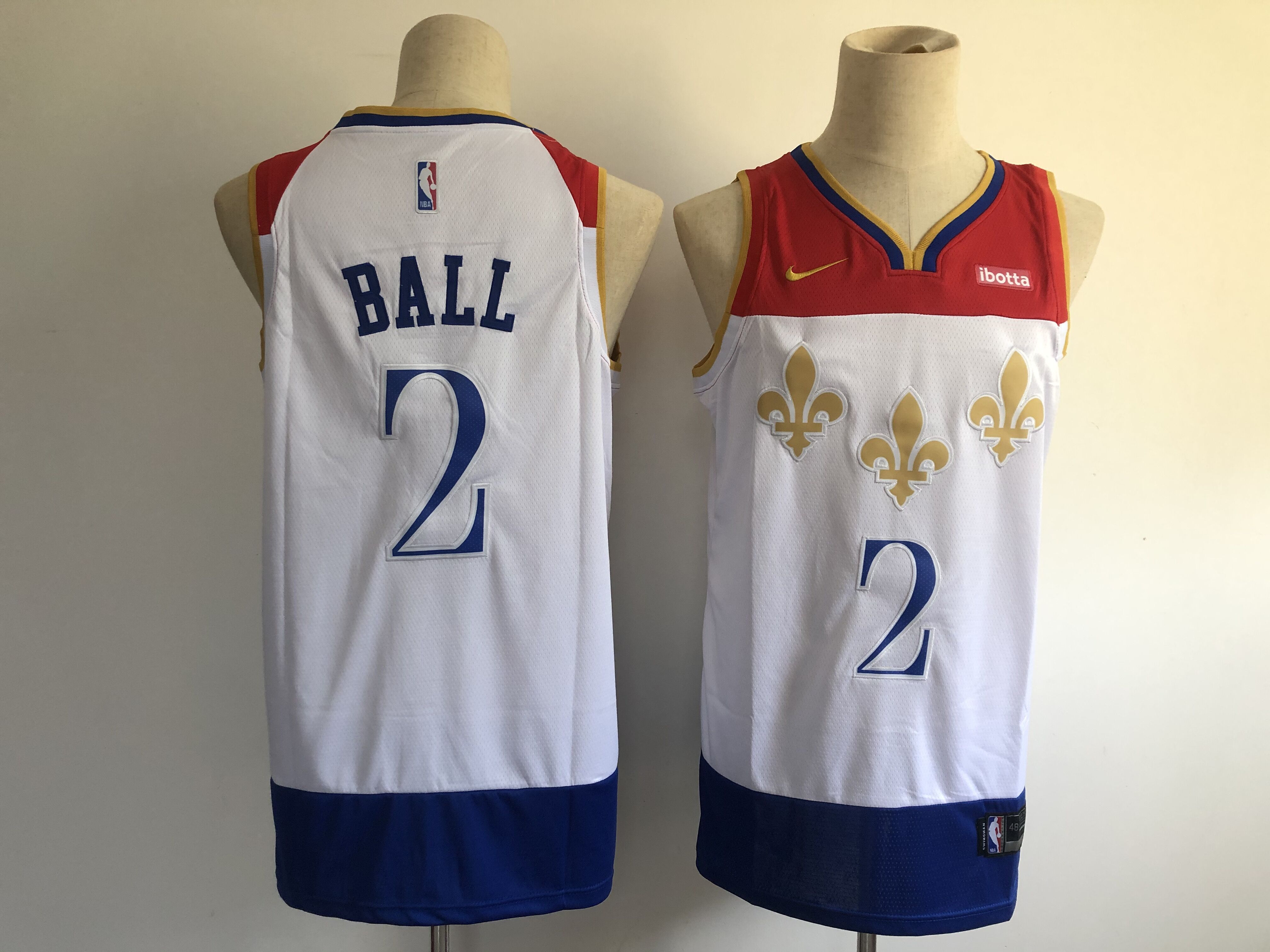 Men New Orleans Pelicans 2 Ball White 2021 Nike City Edition NBA Jersey